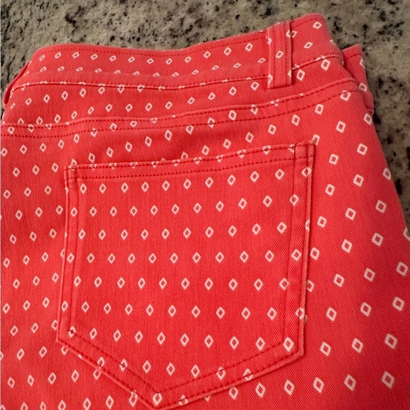 Rafaella Red and White Leggings Vibrant Stretchy Bottoms - Picture 7 of 7
